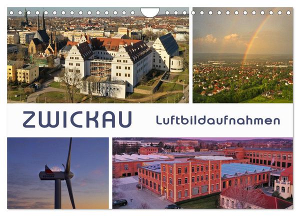 Zwickau - Luftaufnahmen (Wandkalender 2026 DIN A4 quer), CALVENDO Monatskalender