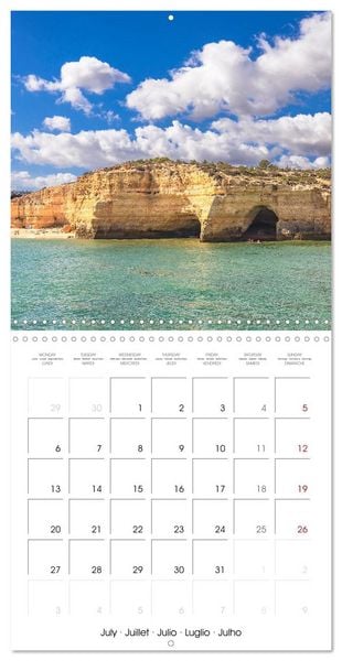 Produktbild: Algarve - Portugal's picturesque coastal landscapes (Wall Calendar 2026 12 &times; 12 Inch) CALVENDO 12 Month Wall Calendar