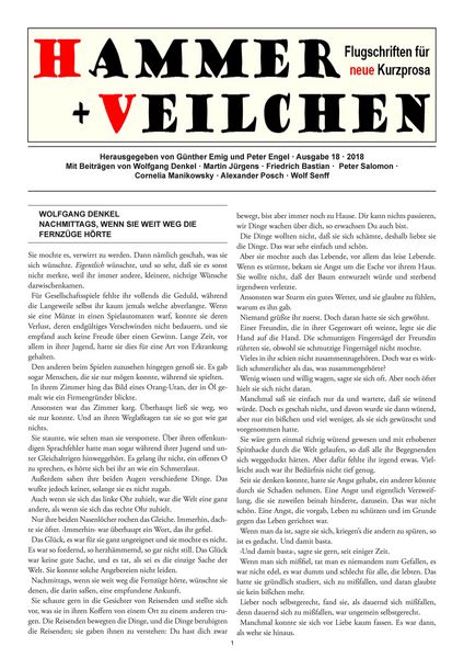 Produktbild: Hammer + Veilchen Nr. 18