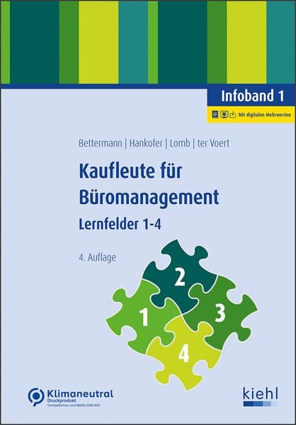 Kaufleute für Büromanagement - Infoband 1, Set von Verena Bettermann,Sina Dorothea Hankofer,Ute Lomb,Ulrich ter Voert, Nwb Verlag, 978-3-470-65654-0