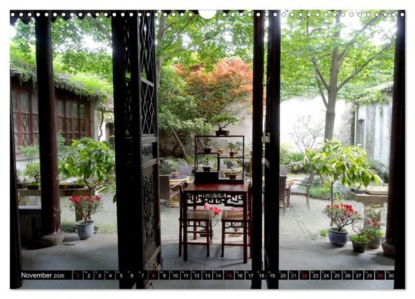 Produktbild: Im chinesischen Garten (Wandkalender 2026 DIN A3 quer), CALVENDO Monatskalender