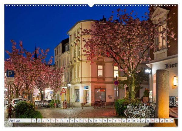 Produktbild: BONN f&uuml;r Nachtschw&auml;rmer (hochwertiger Premium Wandkalender 2026 DIN A2 quer), Kunstdruck in Hochglanz