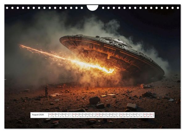 Produktbild: Flying saucers - The great journey (Wall Calendar 2026 DIN A4 landscape), CALVENDO 12 Month Wall Calendar