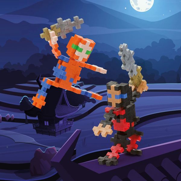 Produktbild: PLUS PLUS - 100 Kreativ Bausteine Ninja