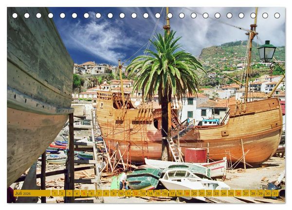 Produktbild: Madeira, Insel im ewigen Fr&uuml;hling (Tischkalender 2026 DIN A5 quer), CALVENDO Monatskalender