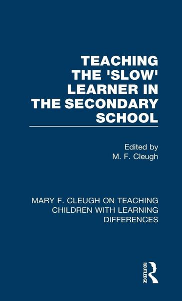 Produktbild: Teaching the 'Slow' Learner in the Secondary School