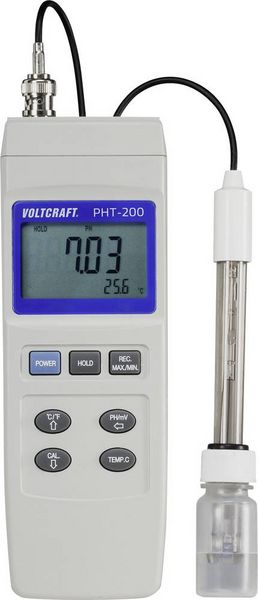 Produktbild: VOLTCRAFT PHT-200 Kombi-Messger&auml;t pH-Wert, Redox (ORP)