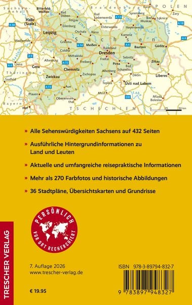 Produktbild: TRESCHER Reisef&uuml;hrer Sachsen