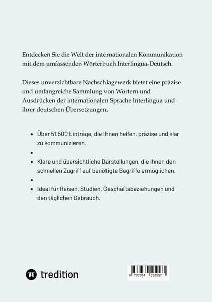 Produktbild: W&ouml;rterbuch Interlingua - Deutsch
