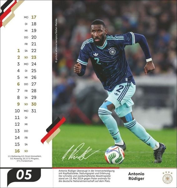 Produktbild: DFB M&auml;nner Postkartenkalender 2027