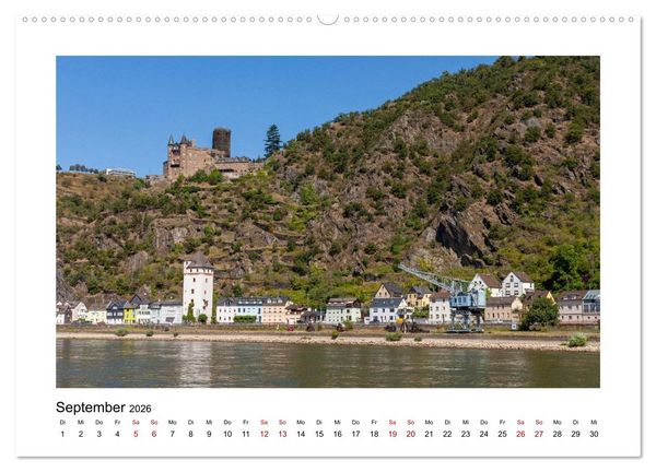 Produktbild: Am sch&ouml;nen Mittelrhein (hochwertiger Premium Wandkalender 2026 DIN A2 quer), Kunstdruck in Hochglanz