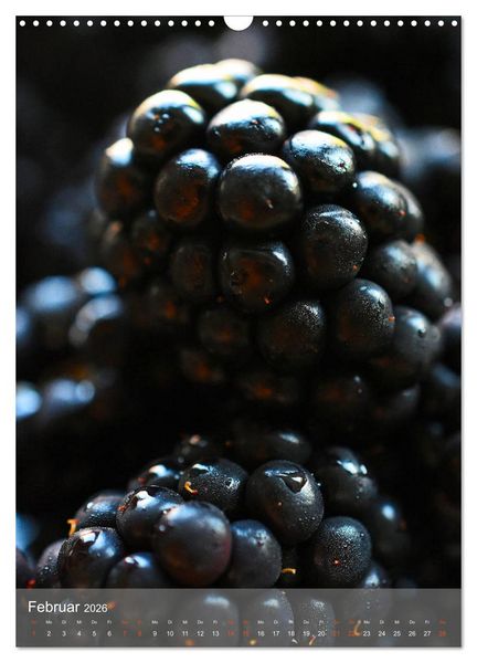 Produktbild: Blaubeeren, Himbeeren & Co - Makrofotografie in der K&uuml;che (Wandkalender 2026 DIN A3 hoch), CALVENDO Monatskalender