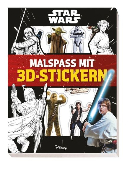 Star Wars: Malspaß mit 3D-Stickern, Taschenbuch von Panini, Panini, 9783833247514