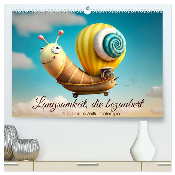 Langsamkeit, die bezaubert. Das Jahr im Zeitlupentempo. (hochwertiger Premium Wandkalender 2025 DIN A2 quer), Kunstdruck