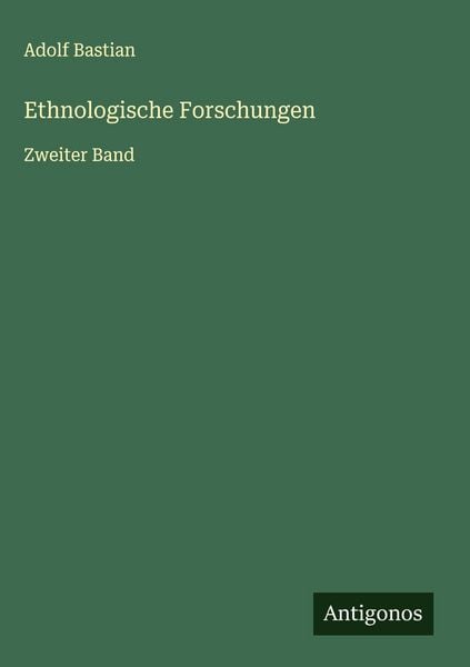 Produktbild: Ethnologische Forschungen