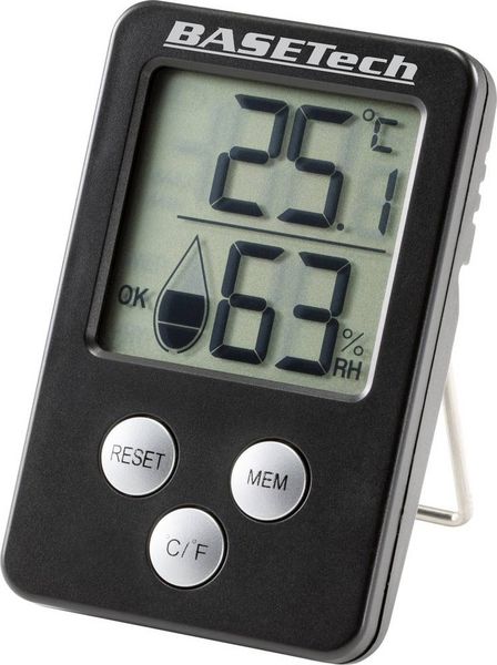 Produktbild: Thermo-/Hygrometer Schwarz E0130