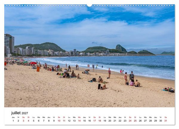 Produktbild: RIO DE JANEIRO Contrastes. Couleurs. Lumi&egrave;re. (Calendrier mural 2027 DIN A2 vertical), CALVENDO calendrier mensuel