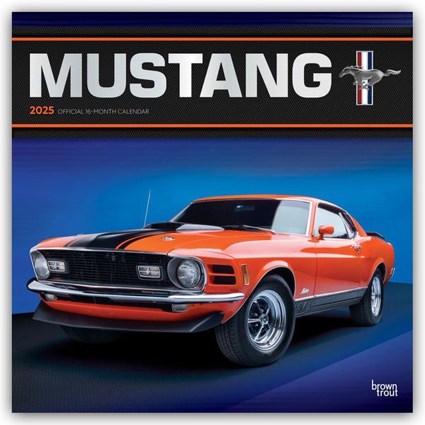 Mustang – Ford Mustang 2025 – 16-Monatskalender