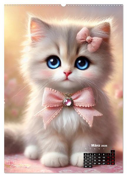 Produktbild: Miau Momente (hochwertiger Premium Wandkalender 2026 DIN A2 hoch), Kunstdruck in Hochglanz