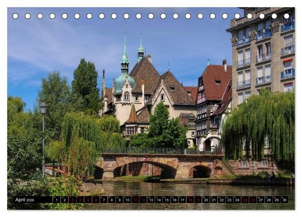 Produktbild: Stra&szlig;burg - Im Herzen Europas (Tischkalender 2026 DIN A5 quer), CALVENDO Monatskalender