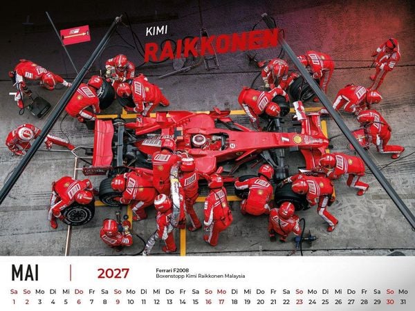 Produktbild: Ferrari Legenden in der Formel 1 Kalender 2027