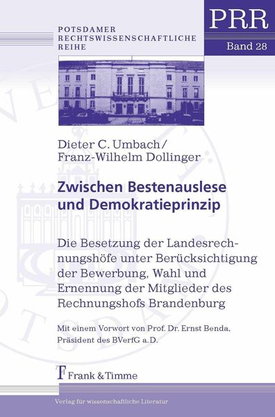Produktbild: Zwischen Bestenauslese und Demokratieprinzip