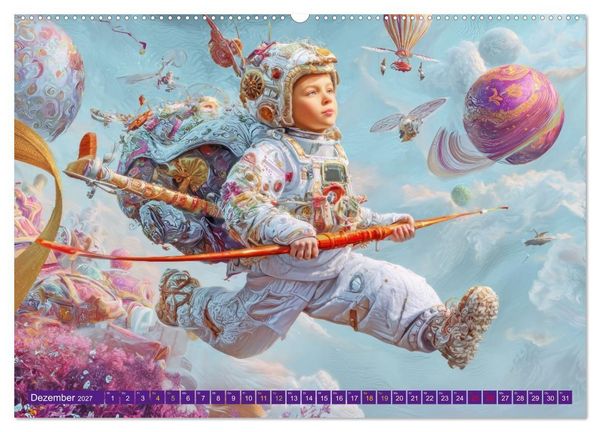 Produktbild: Meine verr&uuml;ckte Welt - Kinderwelten (hochwertiger Premium Wandkalender 2027 DIN A2 quer), Kunstdruck in Hochglanz