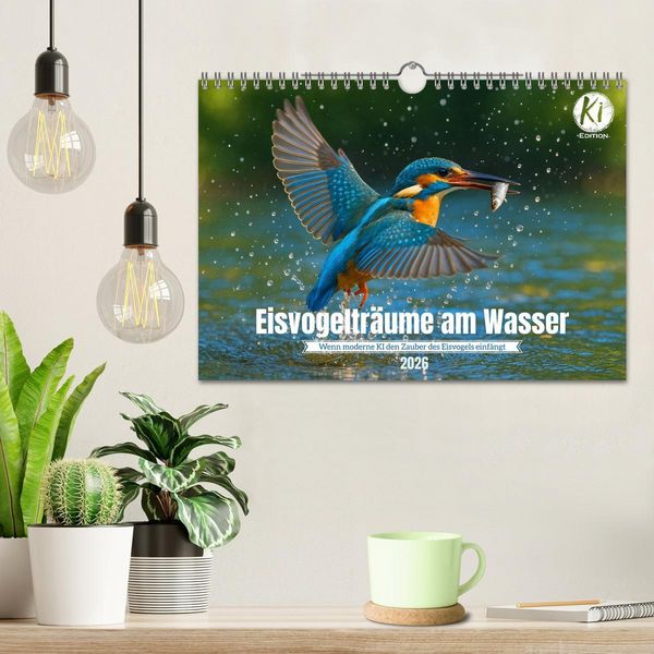 Produktbild: Eisvogeltr&auml;ume am Wasser (Wandkalender 2026 DIN A4 quer), CALVENDO Monatskalender