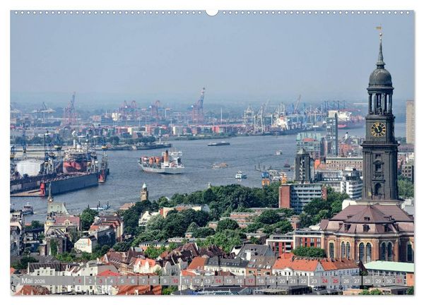 Produktbild: Hamburg Stadt an der Alster und Elbe (Wandkalender 2026 DIN A2 quer), CALVENDO Monatskalender