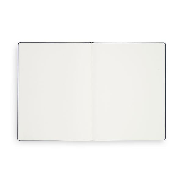 Produktbild: Notizbuch A4 Hardcover Navy Blue Blanko, 192 Seiten