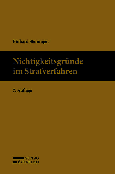 Produktbild: Nichtigkeitsgr&uuml;nde im Strafverfahren