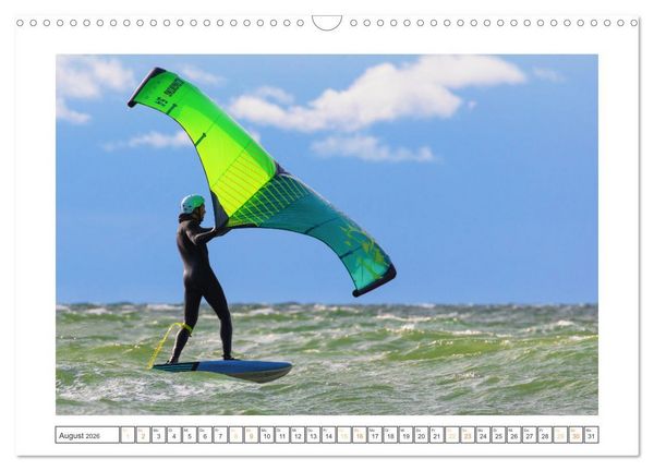 Produktbild: Wassersport - Spa&szlig; am Meer bei Wind und Wellen (Wandkalender 2026 DIN A3 quer), CALVENDO Monatskalender