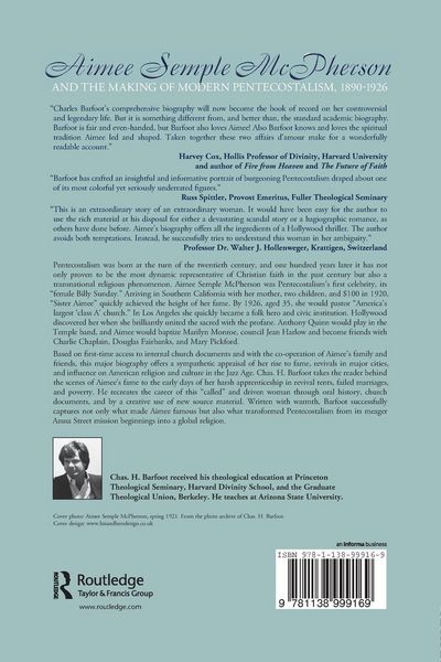 Produktbild: Aimee Semple McPherson and the Making of Modern Pentecostalism, 1890-1926