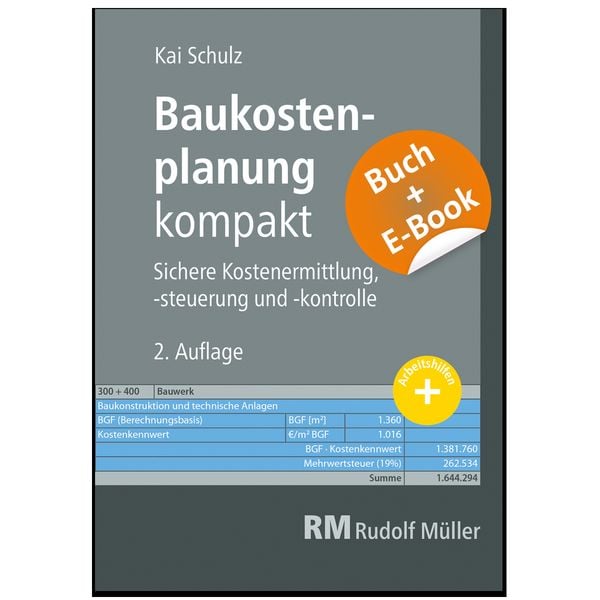 Produktbild: Baukostenplanung kompakt - mit E-Book