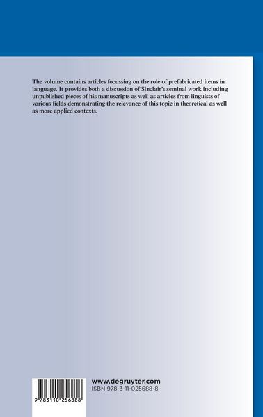 Produktbild: The Phraseological View of Language