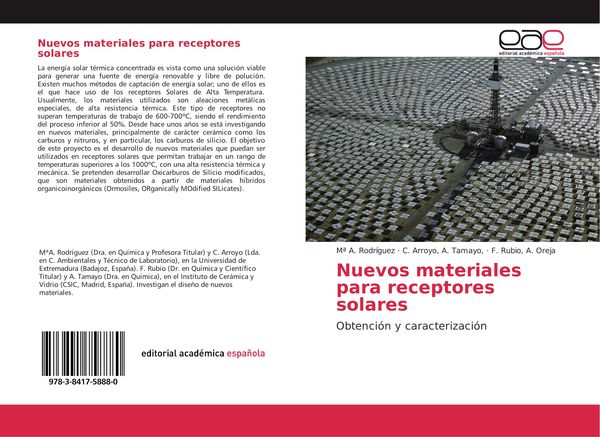 Produktbild: Nuevos materiales para receptores solares