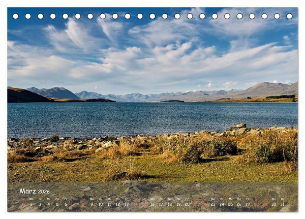 Produktbild: Neuseeland - Wo sich Himmel und Erde begegnen (Tischkalender 2026 DIN A5 quer), CALVENDO Monatskalender