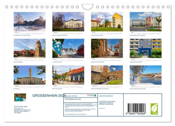Produktbild: GROSSENHAIN 2026 (Wandkalender 2026 DIN A4 quer), CALVENDO Monatskalender