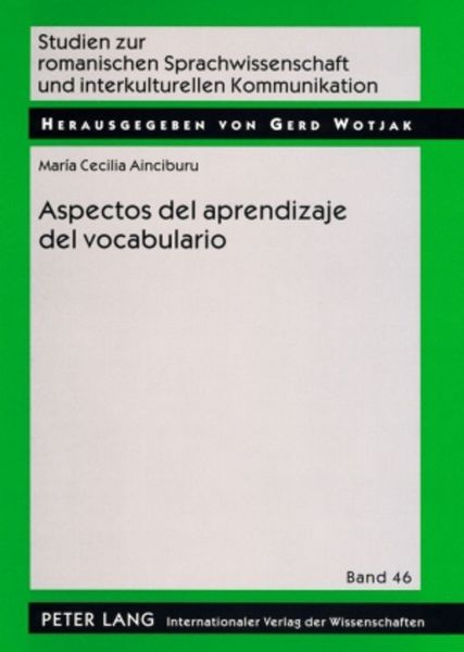 Produktbild: Aspectos del aprendizaje del vocabulario