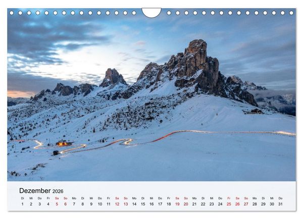 Produktbild: Die Dolomiten - Faszination Berge (Wandkalender 2026 DIN A4 quer), CALVENDO Monatskalender