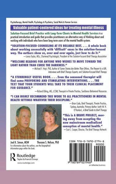 Produktbild: Solution-Focused Brief Practice with Long-Term Clients in Mental Health Services