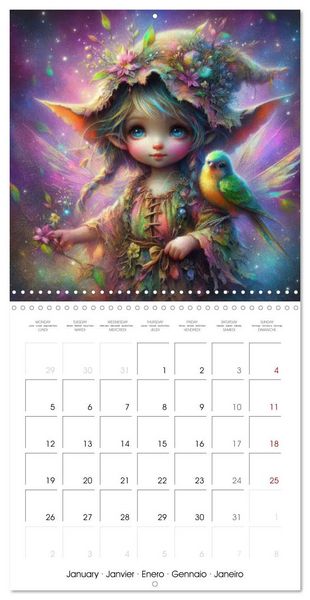 Produktbild: Gentle Gnome Portraits - Whimsical Magic (Wall Calendar 2026 12 &times; 12 Inch) CALVENDO 12 Month Wall Calendar