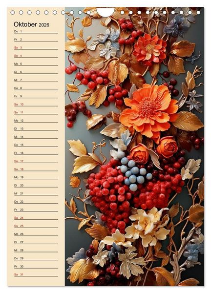 Produktbild: Bl&uuml;tenarrangements (Wandkalender 2026 DIN A4 hoch), CALVENDO Monatskalender