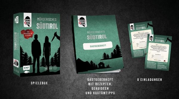 Produktbild: Crime & Dine &ndash; Das Krimi-Dinner-Set: M&ouml;rderisches S&uuml;dtirol