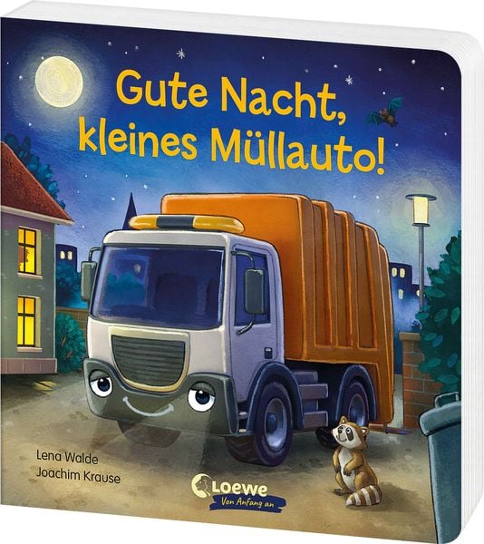Gute Nacht, kleines Müllauto!, Gebundene Ausgabe von Lena Walde, Loewe, 9783743219144