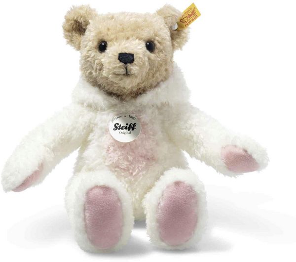 Produktbild: Steiff 114052 - Hoodie-Teddyb&auml;r Hase, Pl&uuml;sch, wei&szlig;/beige, 27 cm