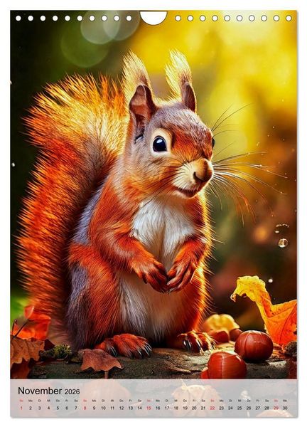Produktbild: Kleine Wildtiere (Wandkalender 2026 DIN A4 hoch), CALVENDO Monatskalender