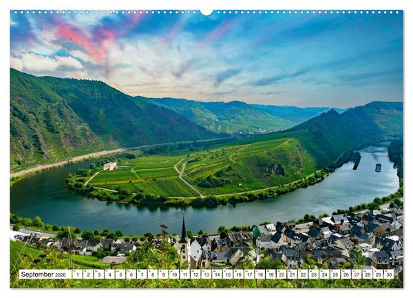 Produktbild: Mosel - Idylle und guter Wein (Wandkalender 2026 DIN A2 quer), CALVENDO Monatskalender