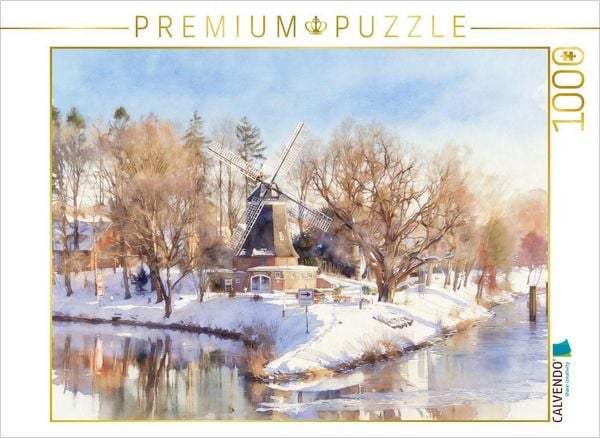 CALVENDO Puzzle Höltingmühle | 1000 Teile Lege-Größe 64x48cm Foto-Puzzle für glückliche Stunden