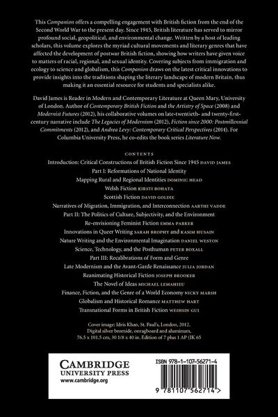 Produktbild: The Cambridge Companion to British Fiction since 1945